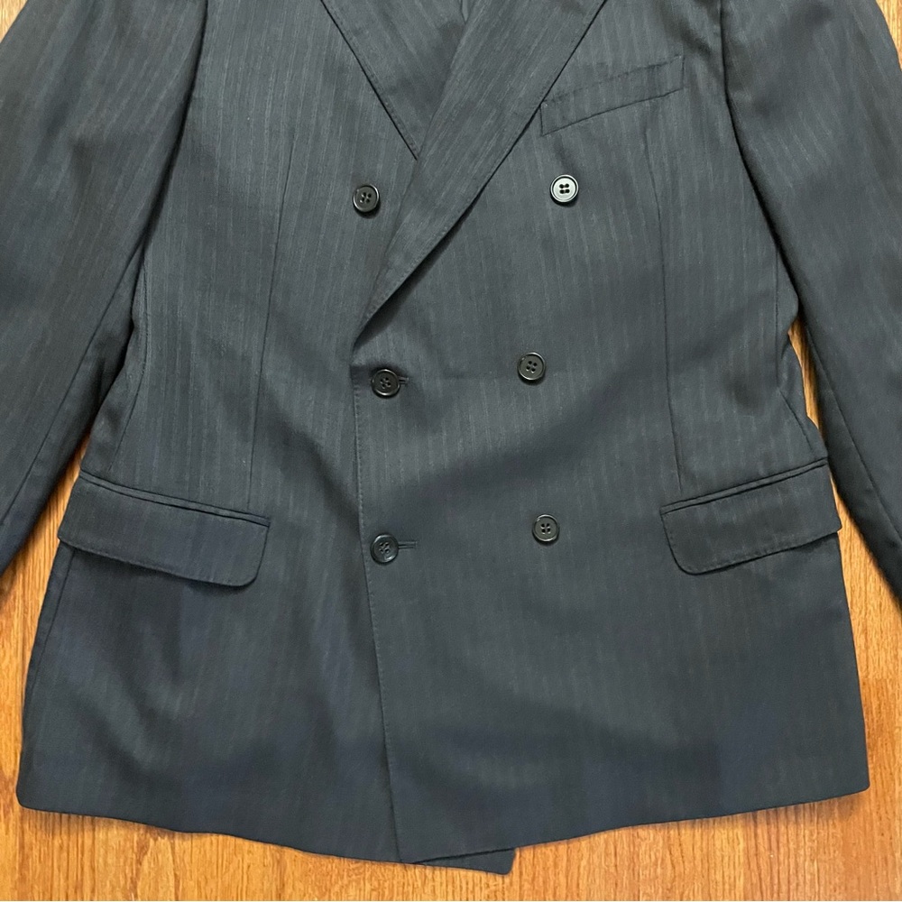 Armani Collezioni double breasted pinstripe wool sports coat blazer size 42 R - Picture 7 of 16